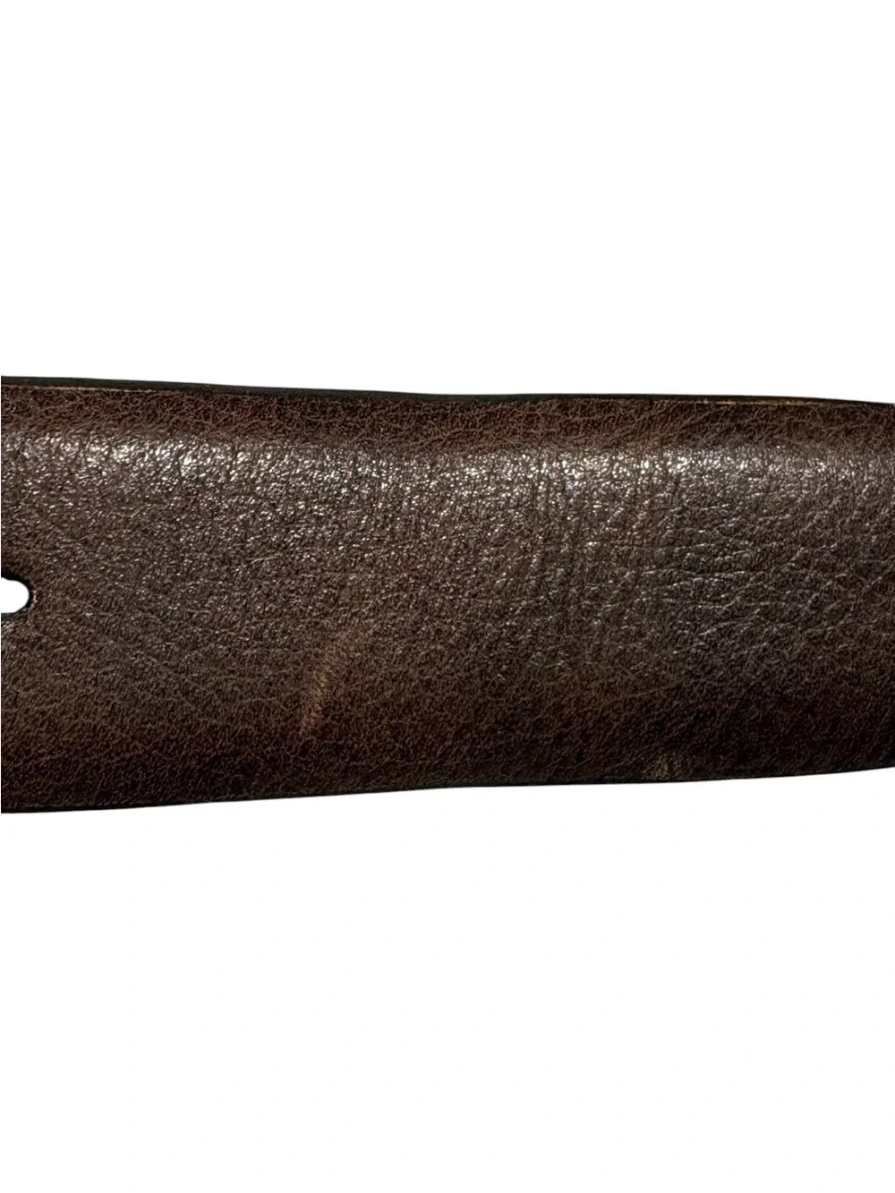 Torino - Men's Leather Italian Glazed Milled Calfskin Belt - Brown. Size 42